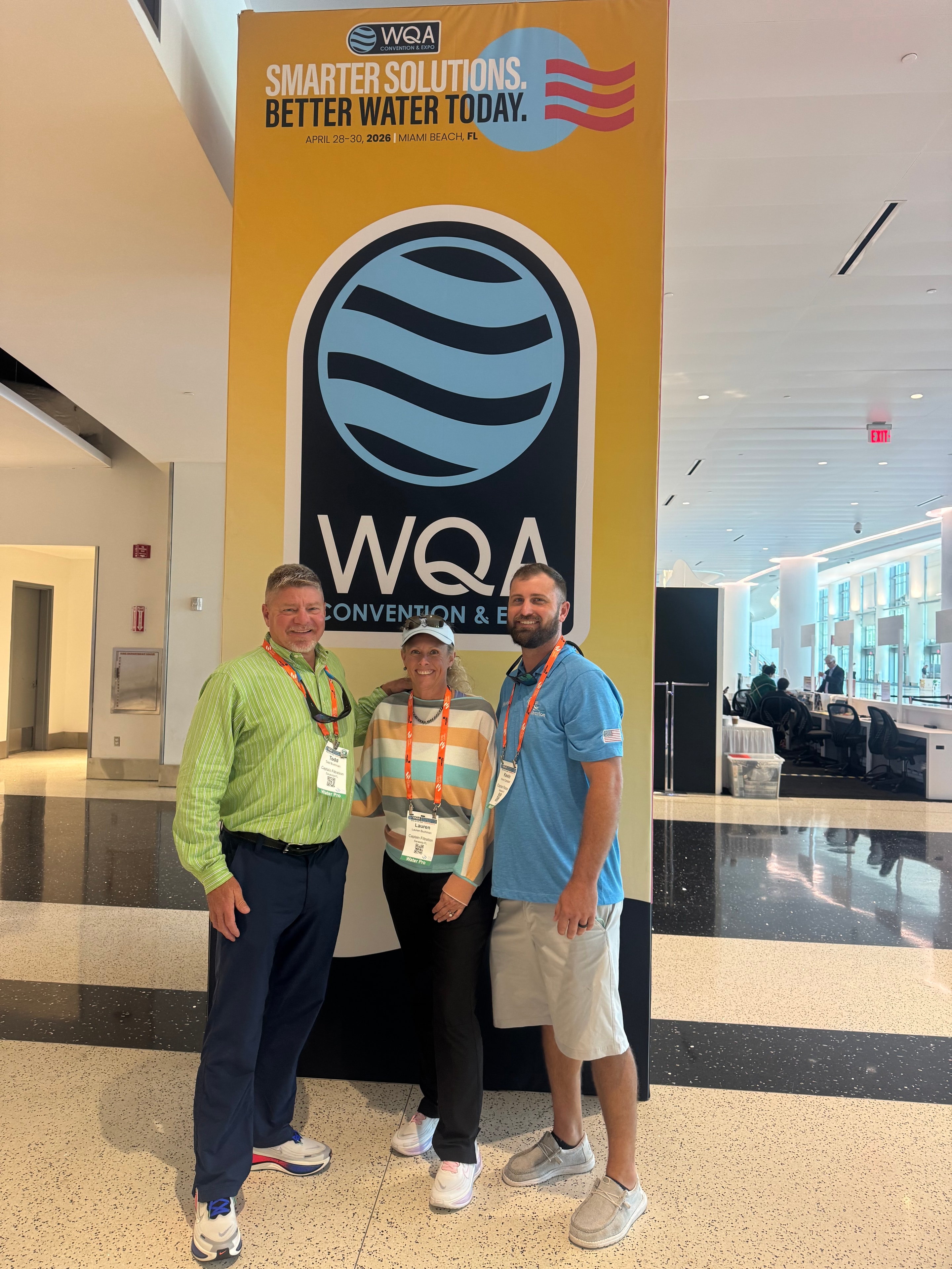 Todd Buchman, Lauren Buchman, and Kevin Campbell of Captain Filtration